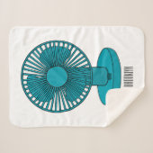 Waaier cartoon illustratie sherpa deken (Voorkant (horizontaal))