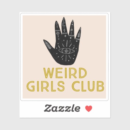 Waaier-meisjessticker Sticker (Vel)