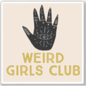 Waaier-meisjessticker Sticker (Voorkant)