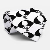 Waaier met volle maan stropdas (Opgerold)