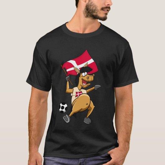 Waaier Paard Denemarken T-shirt (Voorkant)