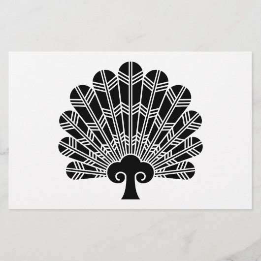 Waaier van havikveren briefpapier (Voorkant)