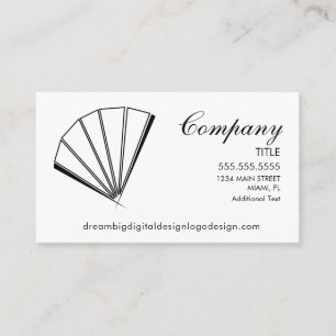 Waaiers Aziatisch Logo Visitekaartje