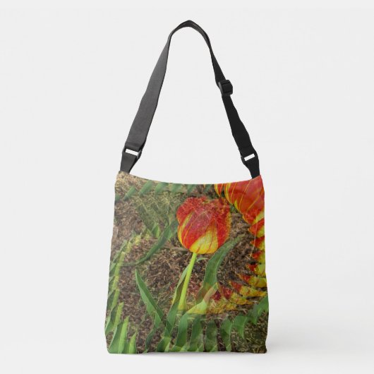 Waaiervormige Tulp...... Crossbody Tas (Voorkant)