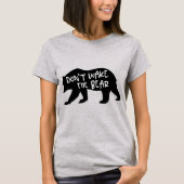 Waak de Beer Niet Grappige Mama T-shirt (Voorkant)