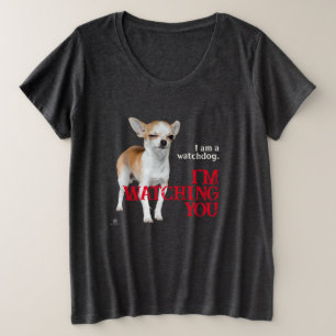 Waakhond Chihuahua - Aanpasbaar Grote Maat T-shirt