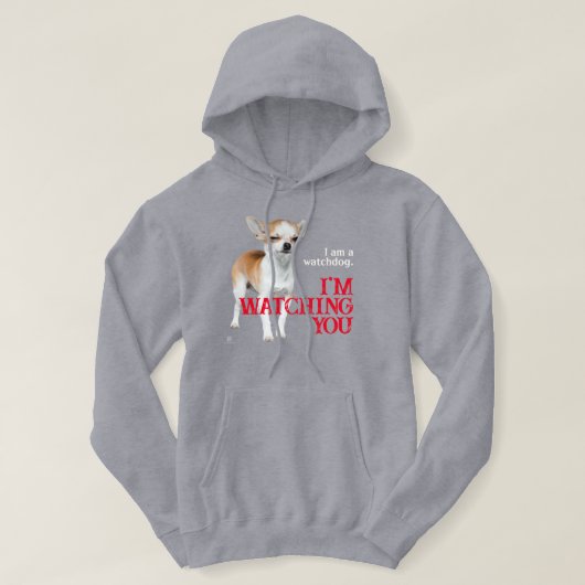 Waakhond Chihuahua - Aanpasbaar Hoodie (Design voorkant)