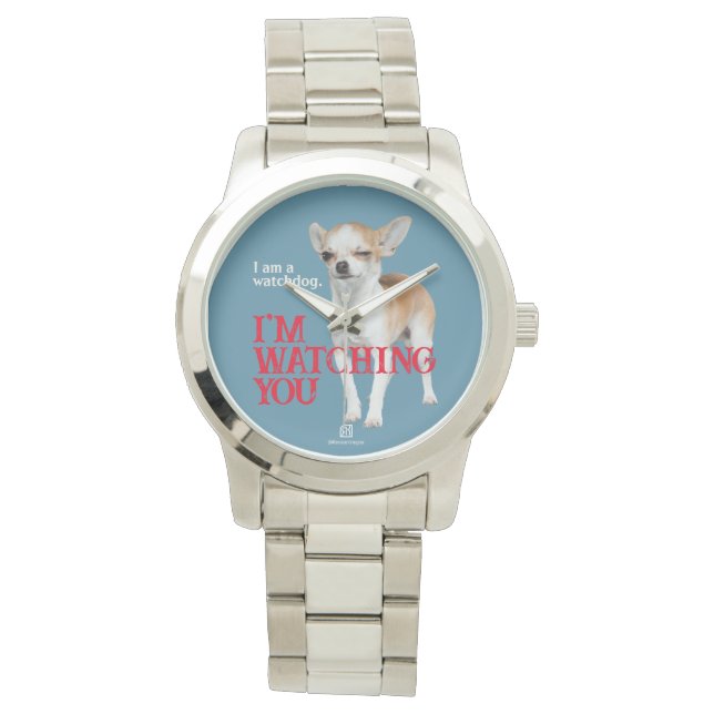 Waakhond Chihuahua - Aanpasbaar Horloge (Voorkant)