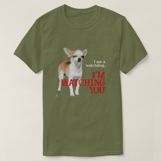 Waakhond Chihuahua - Aanpasbaar T-shirt (Design voorkant)