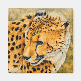 Waakzaam - Cheetah Art Magnet