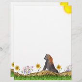 waakzaam cougar briefpapier (Voorkant / Achterkant)