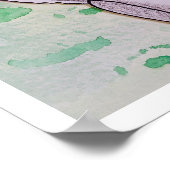 Waakzaam en alert eekhoorn poster (Hoek)