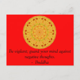 waakzaam zijn; Bewaak je geest tegen negatief..... Briefkaart