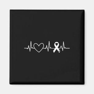 Waakzaamheid hartziekte Maand Lint Rood hart Magneet