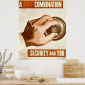  waakzaamheid: Motivatie beveiliging Poster (Keuken)