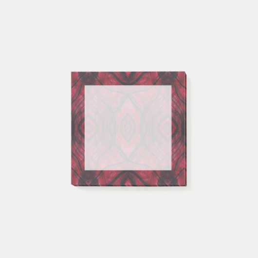 Waakzaamheid Rood Abstract Aquarel Kunst Post-it® Notes (Voorkant)