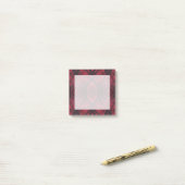 Waakzaamheid Rood Abstract Aquarel Kunst Post-it® Notes (Op bureau)