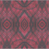 Waakzaamheid Rood Abstract Waterverf Kunst Sticker (Voorkant)