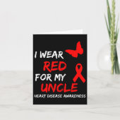 Waakzaamheid voor hartziekte Ik Draag rood voor mi Kaart (Voorkant)