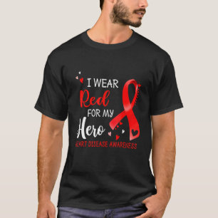 Waakzaamheid voor hartziekte Ik Draag rood voor mi T-shirt
