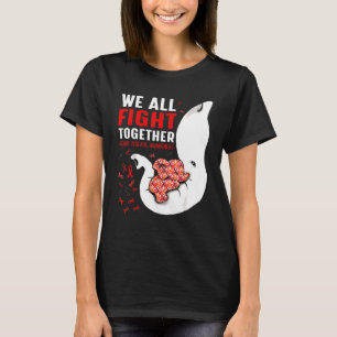 Waakzaamheid voor hartziekten We vechten allemaal T-shirt