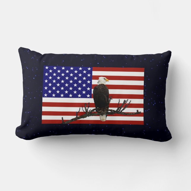 Waakzame Amerikaanse Zeearend Kussen (Voorkant)