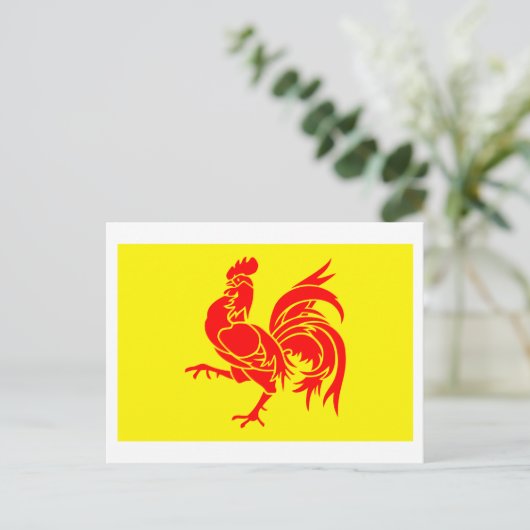 Waals Gewest Flag Briefkaart (Staand voorkant)