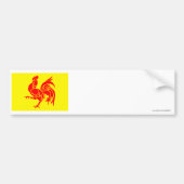 Waals Gewest Flag Bumpersticker (Voorkant)