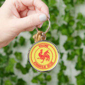 Waals Ronde Embleem Sleutelhanger (Hand)