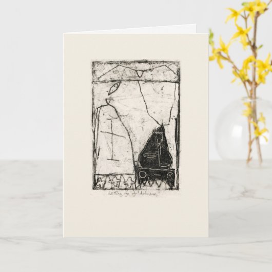 Waan loslaten kaart (Gele Bloem)