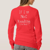 Waanzin, heeft niets te lezen. t-shirt (Achterkant)