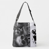 Waanzin is gelukzaligheid crossbody tas (Achterkant)