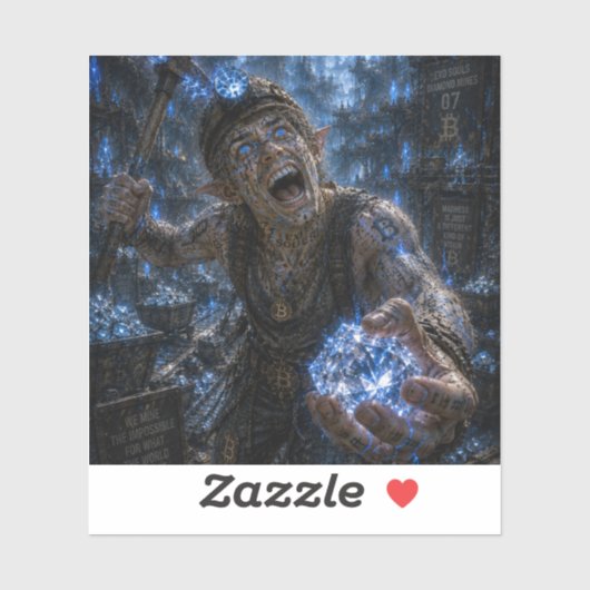Waanzin / Mijnwerker / Diamantwinning Sticker (Vel)