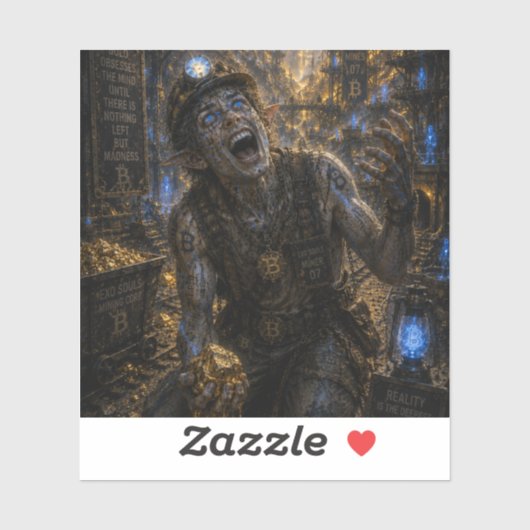 Waanzin / Mijnwerker / Goudmijnen Sticker (Vel)