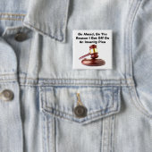 Waanzin Plein Vierkante Button (In situ)