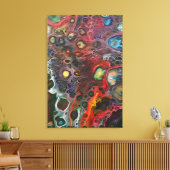 "Waanzin zit in de lucht" Canvas Afdruk (Insitu (Woonkamer))