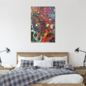 "Waanzin zit in de lucht" Canvas Afdruk (Insitu (Slaapkamer))