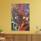 "Waanzin zit in de lucht" Canvas Afdruk (Insitu (Woonkamer))