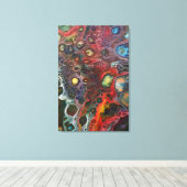 "Waanzin zit in de lucht" Canvas Afdruk (Insitu (Houten vloer))