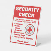 Waanzinnig asiel Halloween veiligheidscontrole Reclamebord Met Voetstuk (Voorkant)