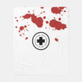 Waanzinnig asiel psych ziekenhuis bloedspatten fleece deken (Voorkant)