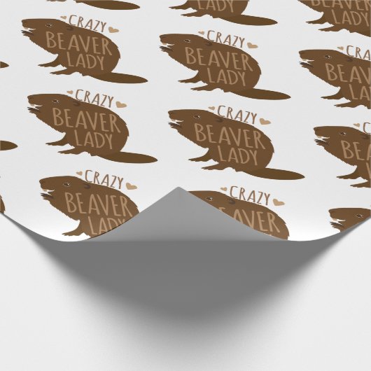 waanzinnig bever cadeaupapier (Hoek)