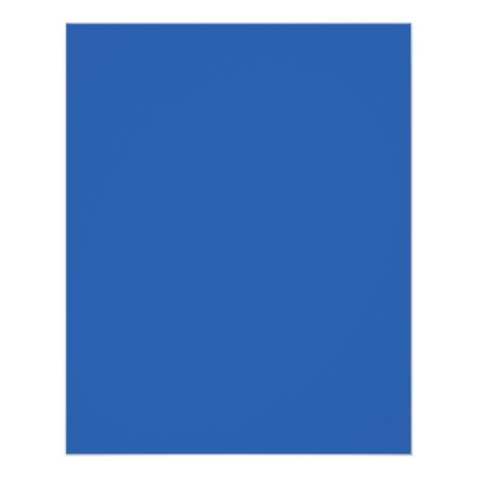 Waanzinnig blauw (de blauwste blauw) perfect poster (Voorkant)