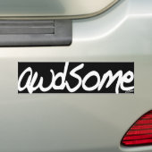 waanzinnig bumpersticker (Op auto)
