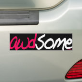 waanzinnig bumpersticker (Op auto)