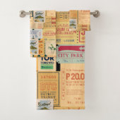 Waanzinnig geweldige ontwerp van oude Cenima ticke Bad Handdoek (Insitu)