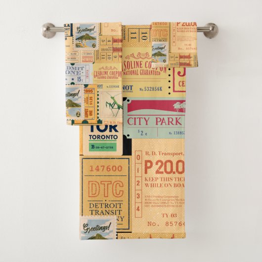 Waanzinnig geweldige ontwerp van oude Cenima ticke Bad Handdoek (Insitu)