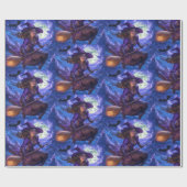 Waanzinnig leuke Halloween heks Cadeaupapier (Vlak)