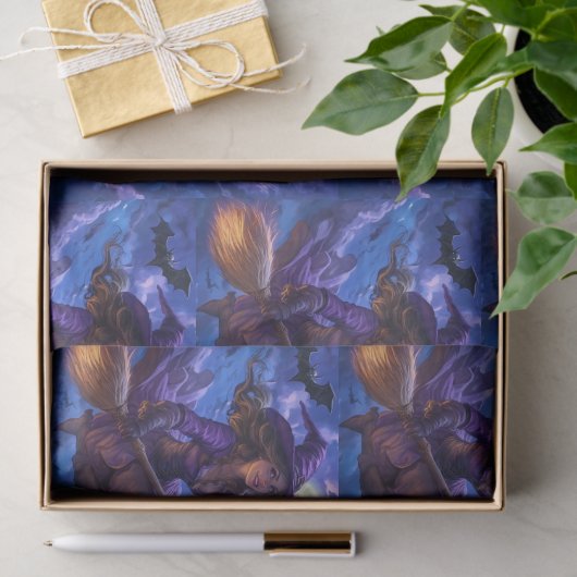 Waanzinnig leuke Halloween heks Tissuepapier (Geschenk)