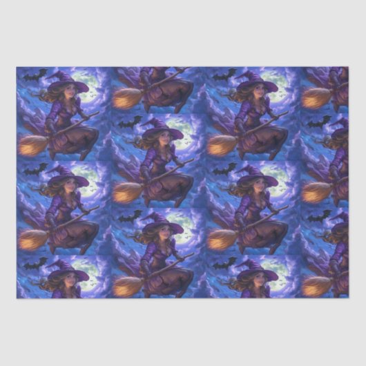 Waanzinnig leuke Halloween heks Tissuepapier (Voorkant)